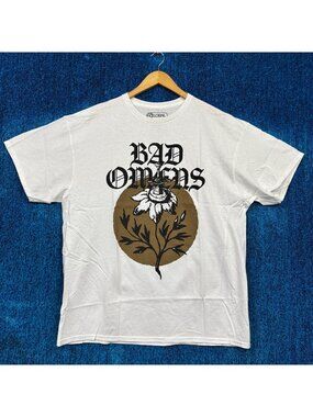 Bad Omens Roses Rock White T-Shirt Size Extra Large